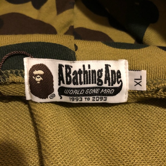 Bape Shark Camo Full Zip Hoodie - Picture 7 of 10